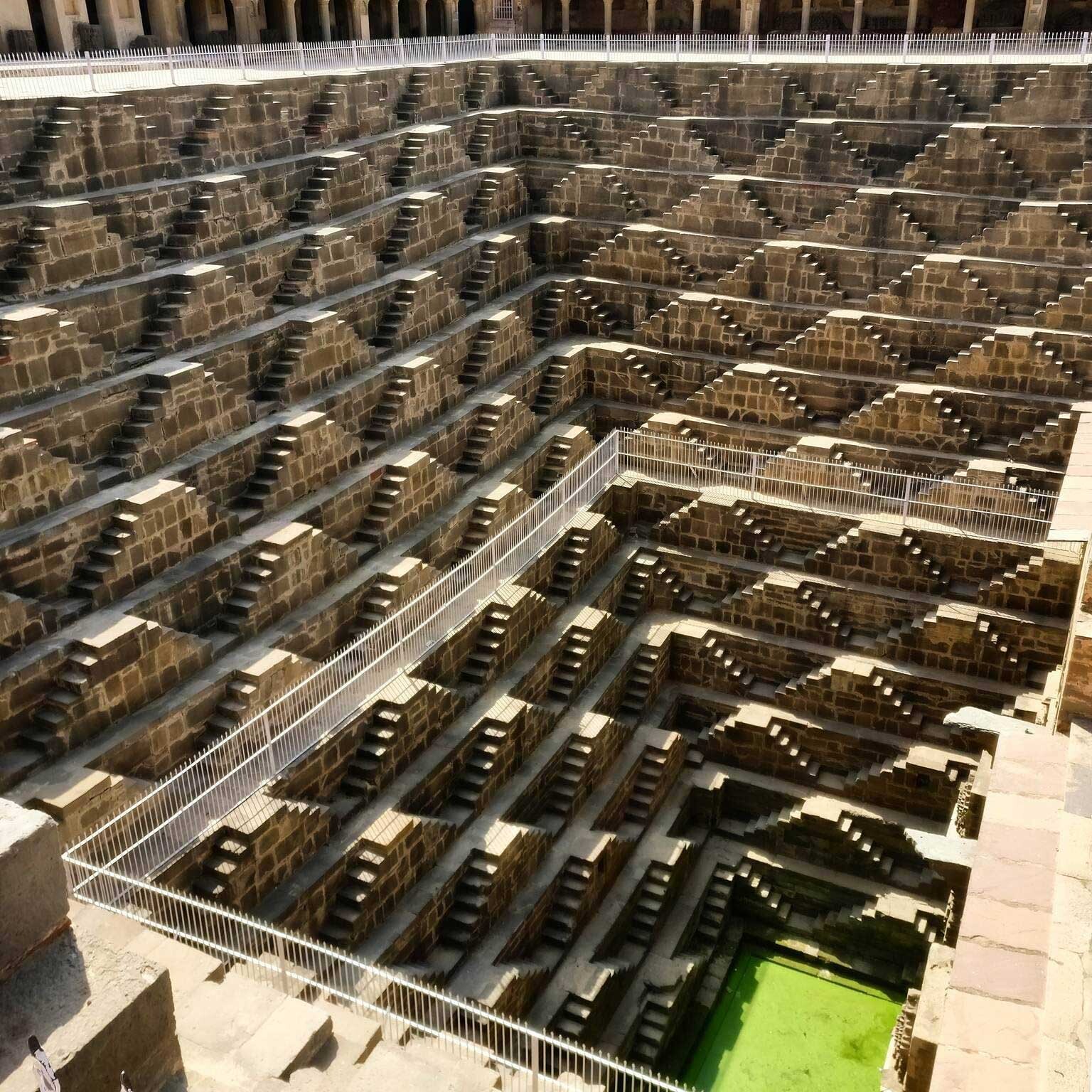 Abhaneri step well Jaipur tour