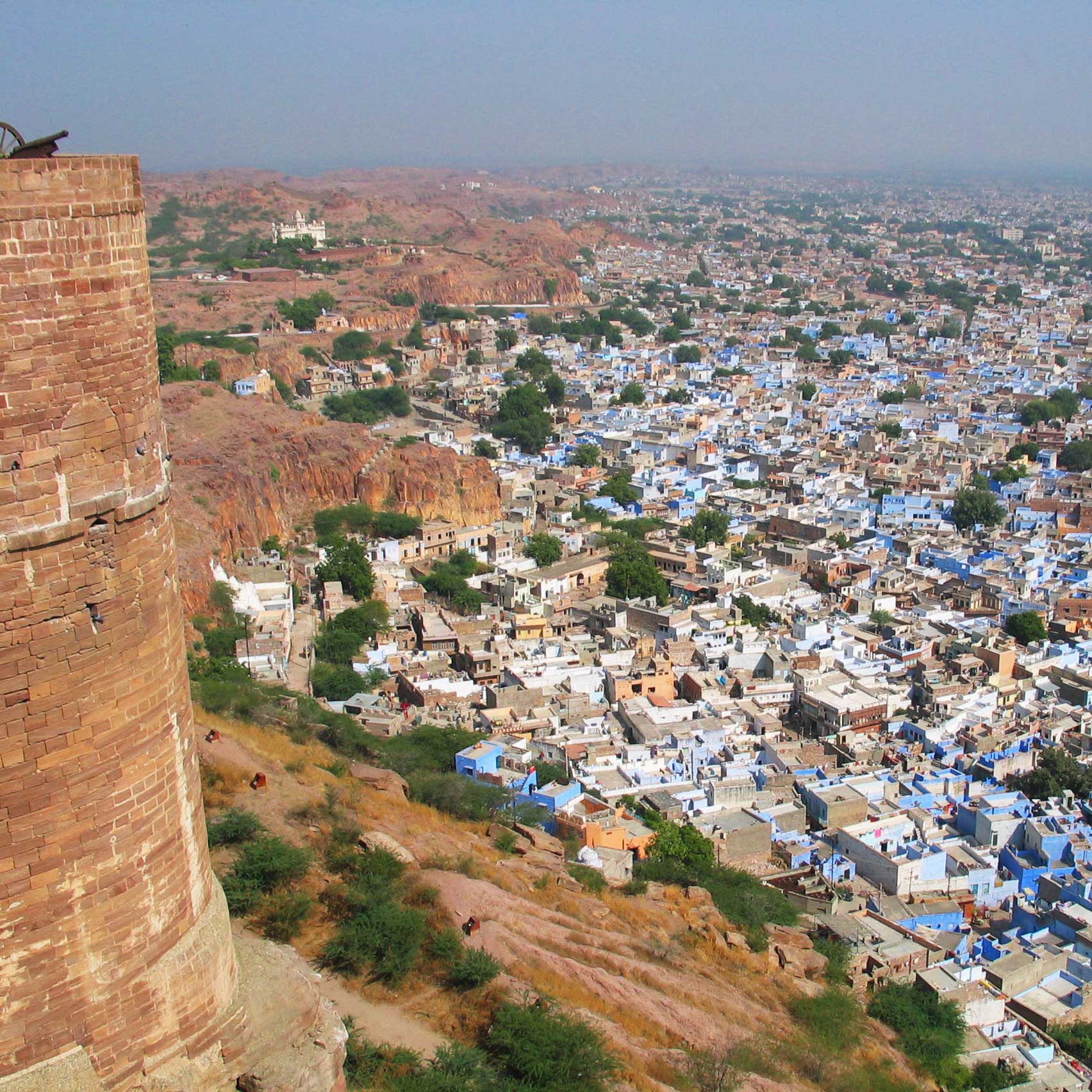 Jodphur Fort view over the blue city
