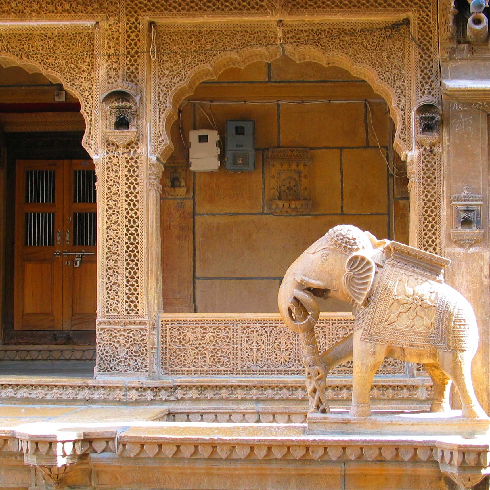 Jaisalmer ornate carved havelis