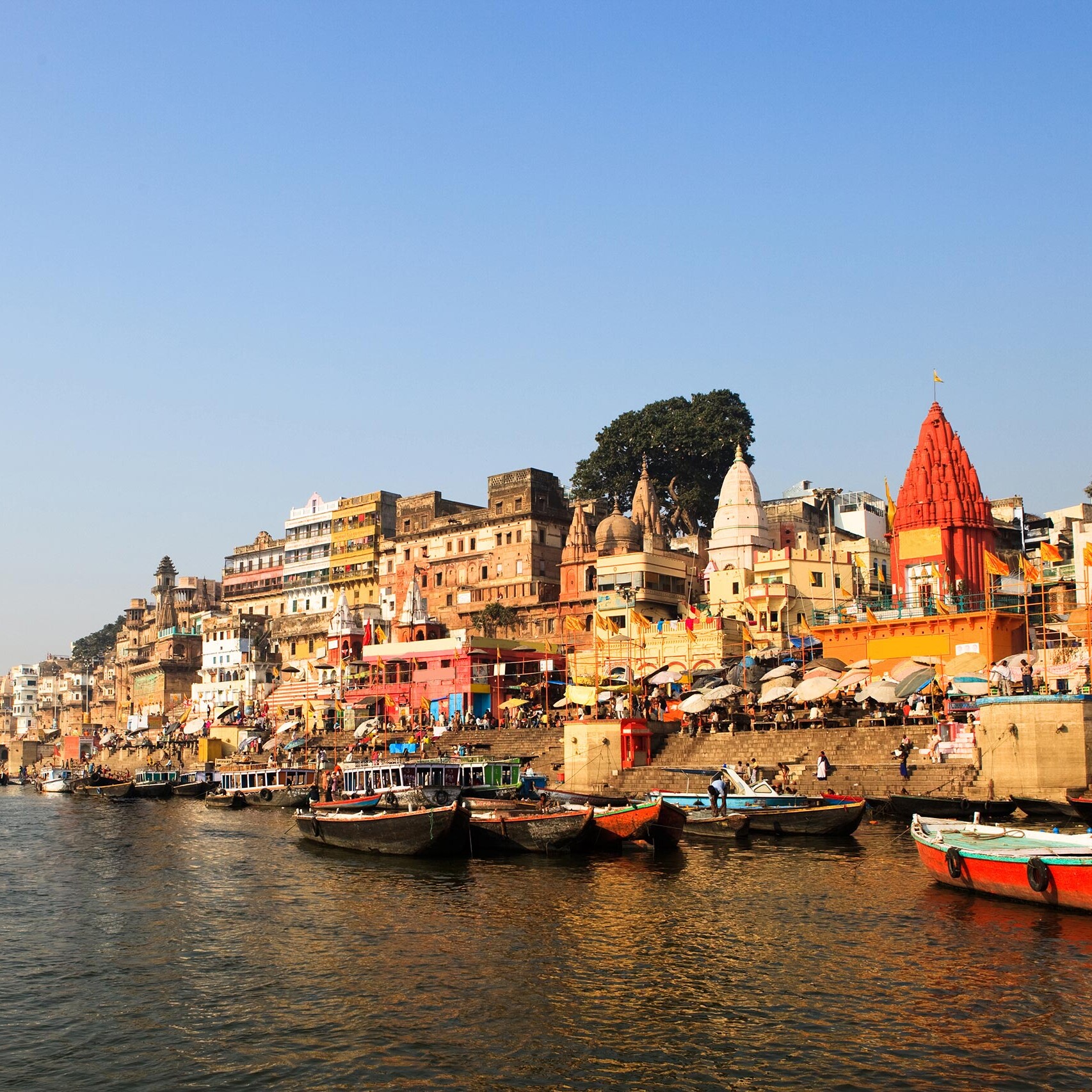 Varanasi sunrise boat ride - River Ganges, North India