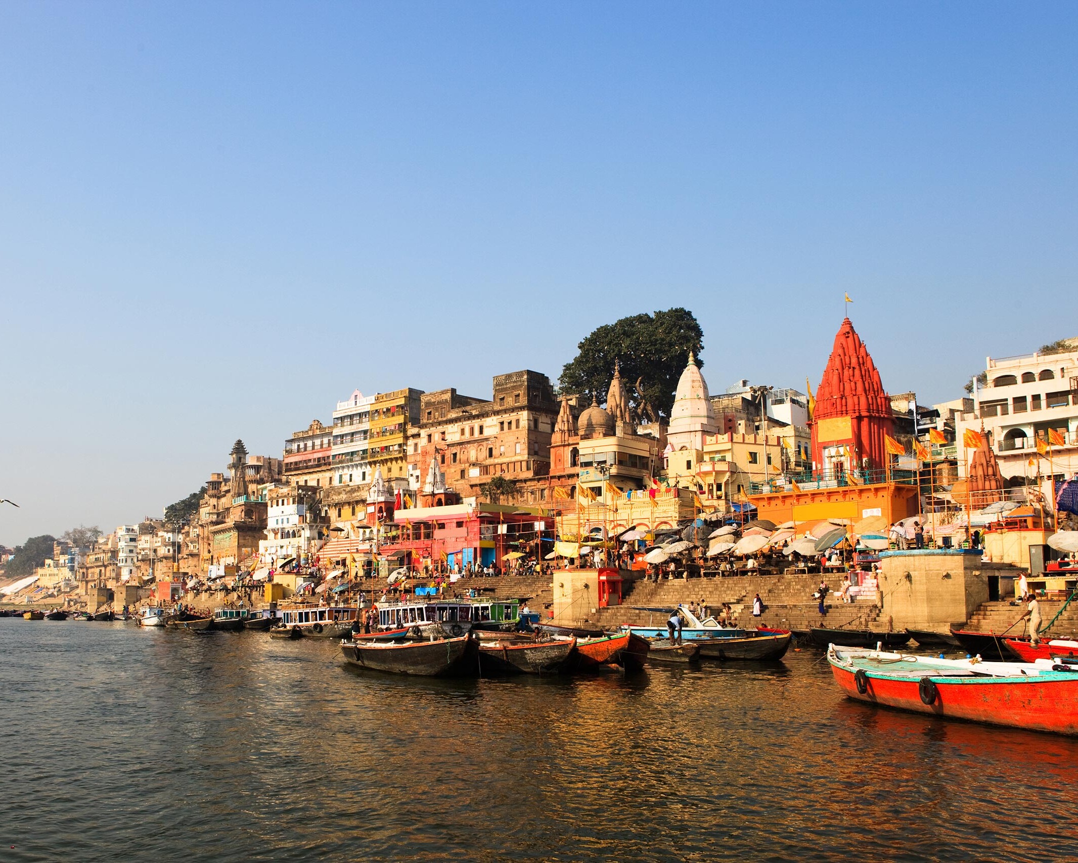 Varanasi sunrise boat ride - River Ganges, North India