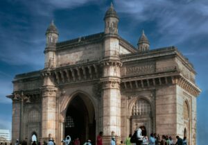 The Gateway of India in Mumbai with views of the Arabian Sea